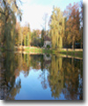 Beautiful lake in City of Ivano-Frankivsk Public Park