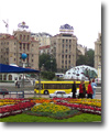Downtown area in capital of Ukraine Kiev.