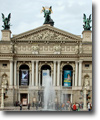 The famous opera house in Lviv, Ukraine.