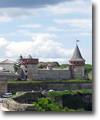 The old Castle in city of Kamyanetzk Podilskyi.